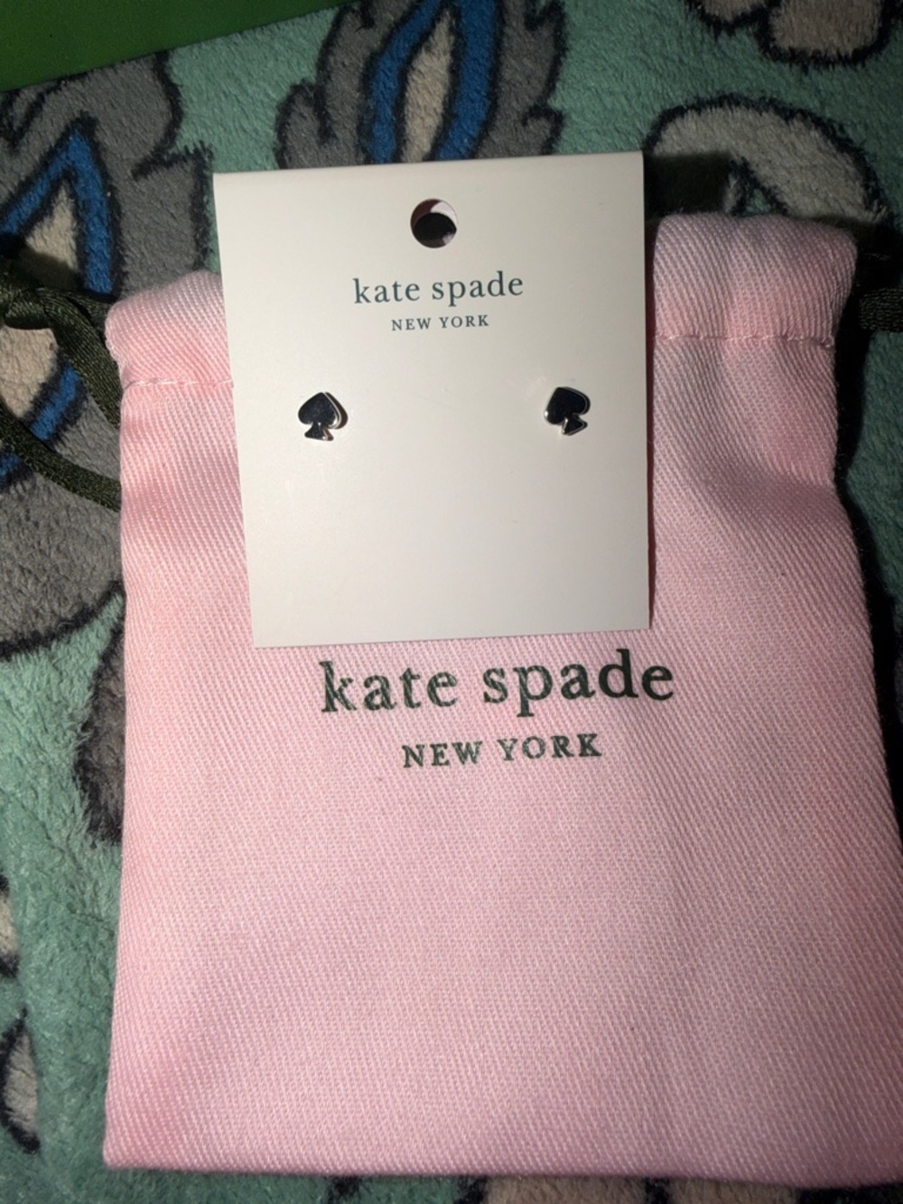 Kate Spade silver Spade Stud Earrings *nwt